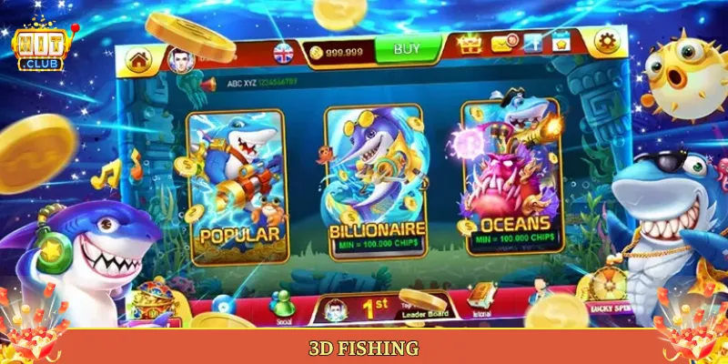 3D Fishing Tại Hitclub Bắn Cá Ba Chiều Sống Động Như Thật.
