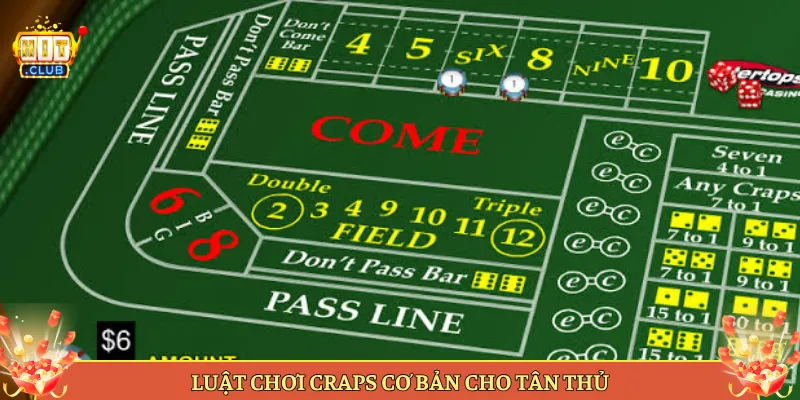 Luật Chơi Craps Cơ Bản Cho Tân Thủ