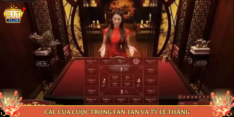 Các Cửa Cược Trong Fan Tan Và Tỷ Lệ Thắng